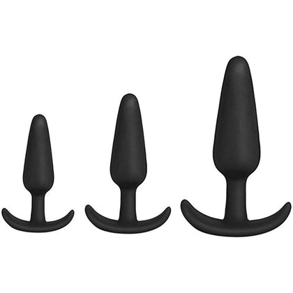 Anal Essentials 3-Piece Silicone Trainer Set - Black