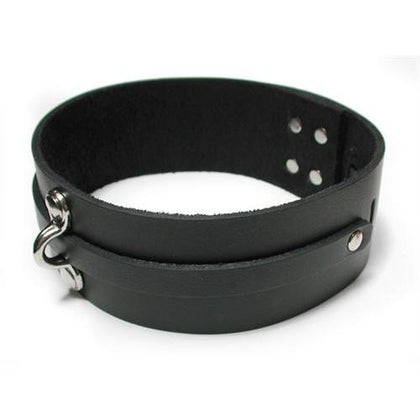 Bondage Basics Black Leather Collar