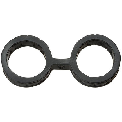 Japanese Bondage - Silicone Cuffs - Large - Black