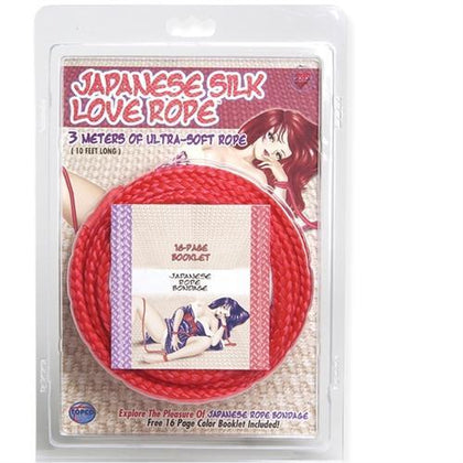 Japanese Silk Love Rope - 3m/ 10 Ft - Red