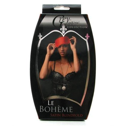 Le Boheme Satin Blindfold - Red