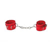 Leather Cuffs for Hands and Ankles - Red