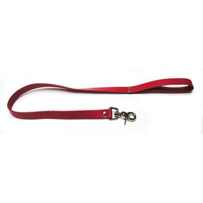 Leather Leash - Red