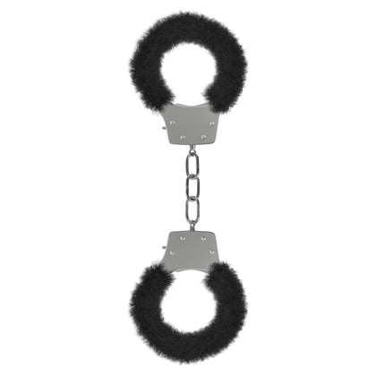 Pleasure Furry Handcuffs - Black