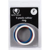 Rubber Cock Ring 5 Pack - 2