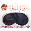 Satin Love Mask - Black