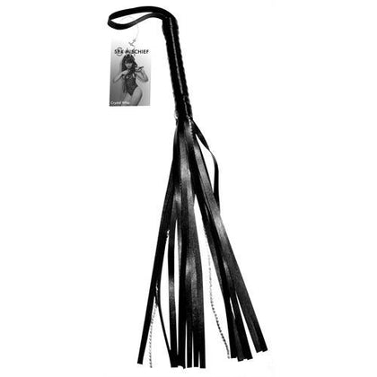 Sex and Mischief Crystal Whip - Black