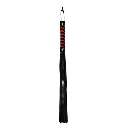 Sex and Mischief Stripe Flogger - Red and Black